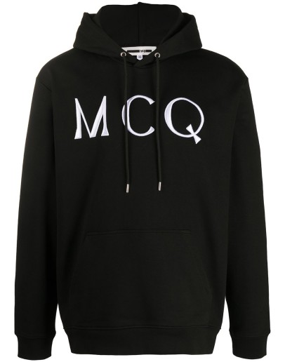 logo embroidered hoodie