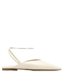 pointed toe wrap-around mules