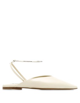 pointed toe wrap-around mules