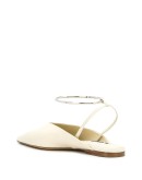 pointed toe wrap-around mules