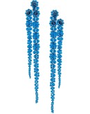 flower crystal drop earrings