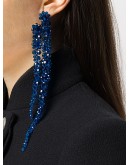 flower crystal drop earrings