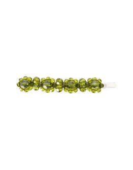 gemstone-embellished hair clip