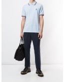 embroidered motif polo shirt