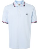 embroidered motif polo shirt