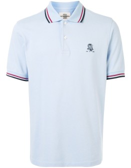 embroidered motif polo shirt