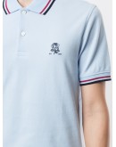 embroidered motif polo shirt