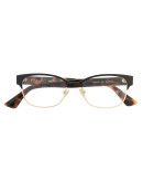 Double G rectangular-frame glasses