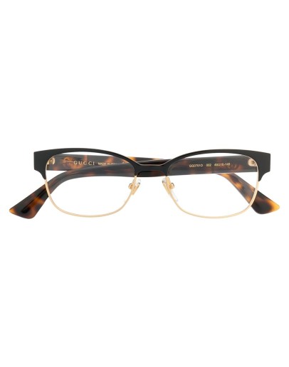 Double G rectangular-frame glasses