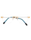 oval-frame glasses