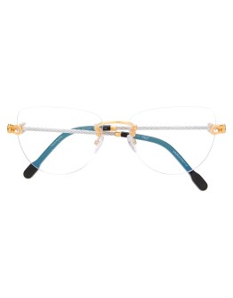 oval-frame glasses