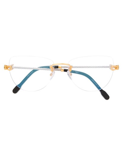 oval-frame glasses