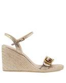 GG buckle wedge sandals