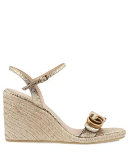 GG buckle wedge sandals