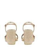 GG buckle wedge sandals