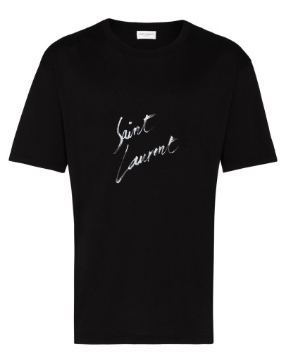 signature-print T-shirt