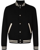 logo-embroidered varsity jacket