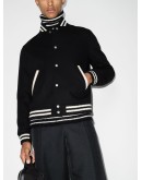 logo-embroidered varsity jacket