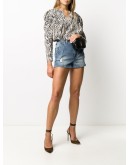 denim distressed shorts