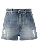 denim distressed shorts