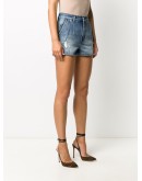 denim distressed shorts