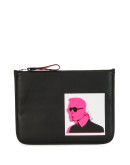logo print make-up bag