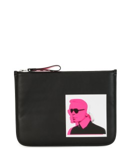 logo print make-up bag