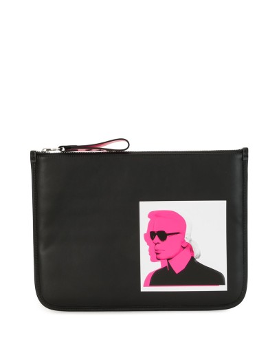 logo print make-up bag