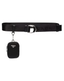 logo pouch belt
