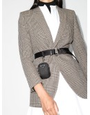 logo pouch belt