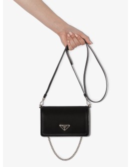 logo-plaque crossbody bag