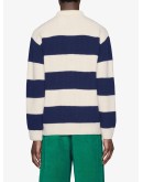 GG patch knitted polo shirt