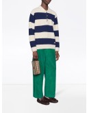 GG patch knitted polo shirt