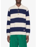 GG patch knitted polo shirt