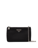 nylon double-compartment crossbody bag
