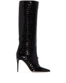 Cece 105mm crocodile-embossed boots