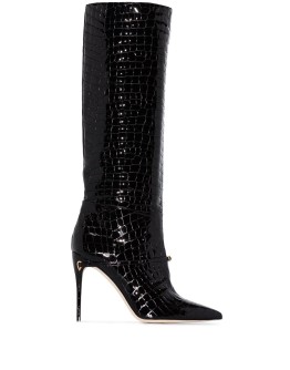 Cece 105mm crocodile-embossed boots