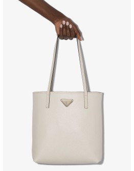 logo-embellished shopper tote