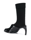 sock-style slip-on mules