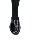 sock-style slip-on mules