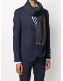 square-print scarf