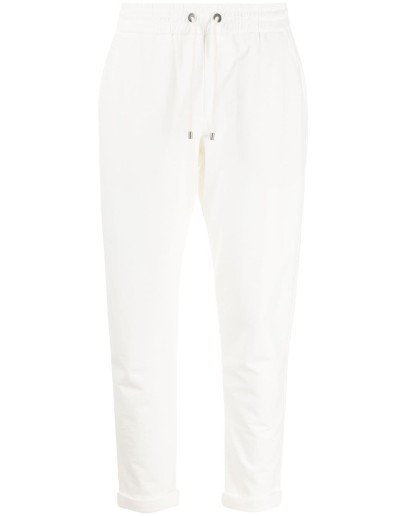 drawstring cropped trousers