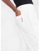 drawstring cropped trousers
