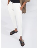 drawstring cropped trousers