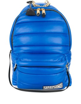 hood detailed padded backpack