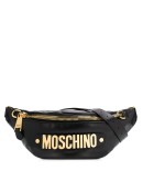 lettering logo plaque belt bag