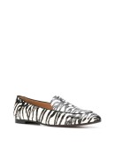 zebra pattern loafers