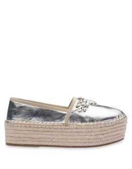 crystal-embellished platform espadrilles