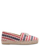 crystal-embellished geometric-pattern espadrilles