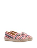 crystal-embellished geometric-pattern espadrilles